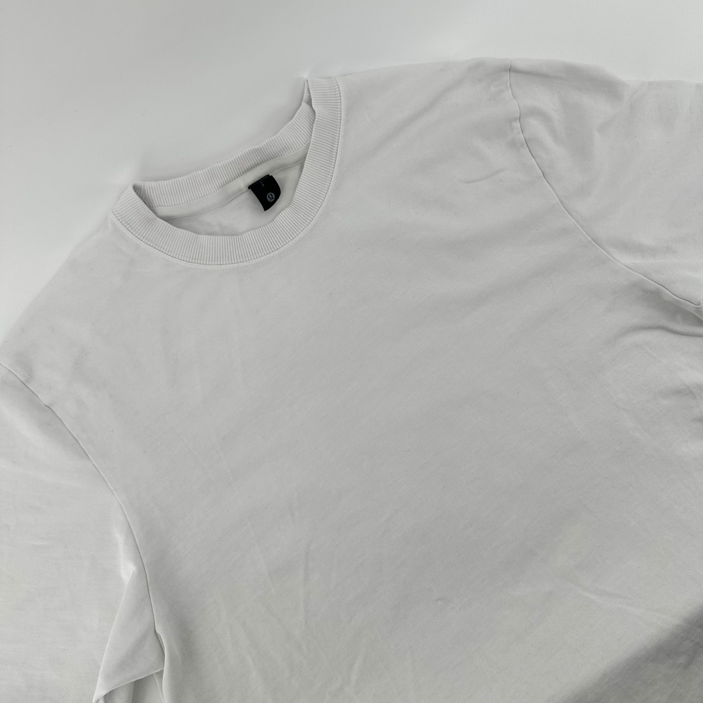 Lululemon All Yours Tee Shirt White Cotton Size S